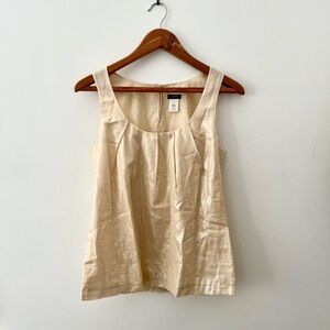 J. Crew Shimmering Cream Tank Top